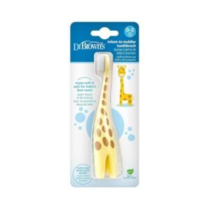 Dr. Brown's Infant-to-Toddler Training Toothbrush, Giraffe, 0-3 years