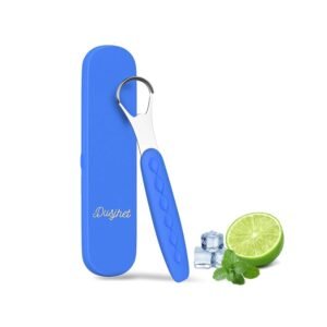 Tongue Scraper Cleaner for Adults & Kids Pack, Medical Grade Stainless Steel Tongue Brush Set