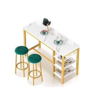 Lamerge A Three-Piece Table and Chair Set Suitable for Both the Living Room and Kitchen