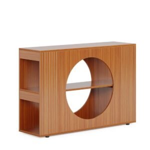 Tribesigns 47" Console Table, Farmhouse Entryway Table with 3-Tier Storage Shelves