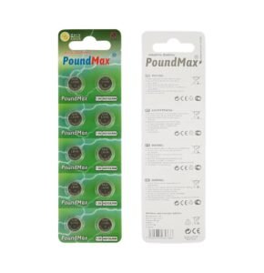 10 x AG13 LR44 1.5 V Alkaline Button Cell Battery by PoundMax