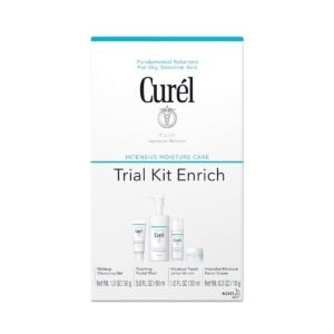 Curel Enrich Trial & Travel Kit, 2 Week Skincare Routine for Dry, Sensitive Skin
