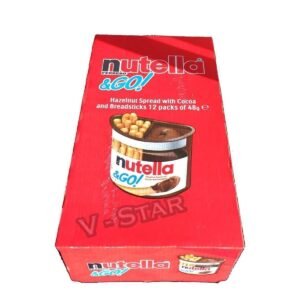 Full Box of NUTELLA Ferrero & GO Hazelnut Spread & Malted Bread Sticks 12 x 48g