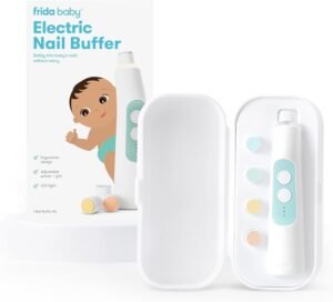 Frida Baby Electric Nail Trimmer, Safe & Easy Electric Nail File, Baby Nail Clipper Kit Suitable for Newborns, Toddler, and Children,